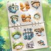 6 Sheet Water Resistant Decorative Transfers Nature Scene Sketches Crafting Journal Materials