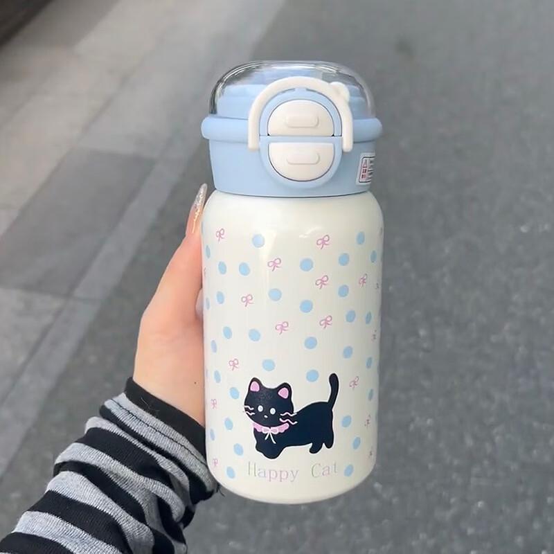 Shangqi Stainless Steel Insulated Dual-Drink Straw Bottle