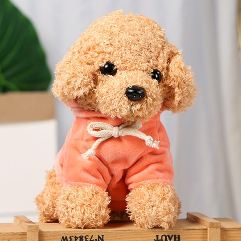 Little Dog Plush Toys, Dog Dolls, Teddy Dog Dolls, Cute Little Animal Dolls On The Bed