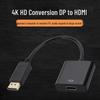 4K DisplayPort (DP) To HDMI Adapter Cable – DP To HDMI Female Interface for HD Display/Projector