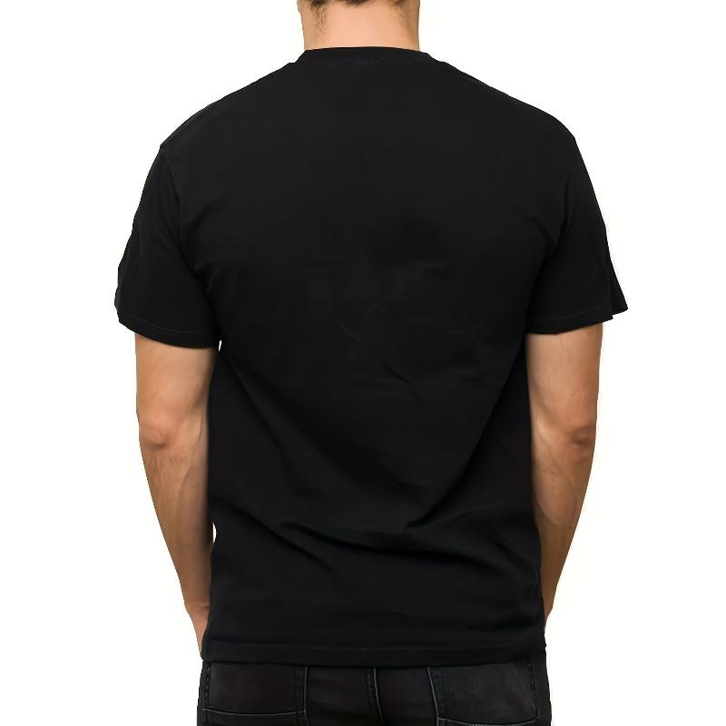 Tailles européennes T-shirt décontracté sportif tendance pour homme à manches courtes, Impression 2D tendance, Extensible et confortable, Idéal pour le sport, les voyages