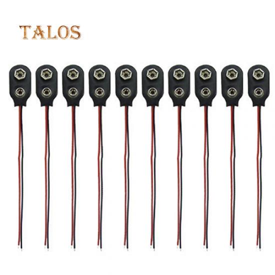 

10 шт. Застібка Кліпса Тримач батареї 9В Кліпси Роз єми Кабель з виводом Електроніка