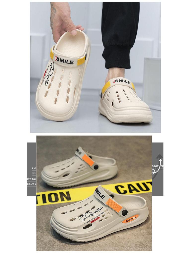 Herren Sommer Indoor/Outdoor EVA Dual-Trage-Slipper: Schrittgefühl Sandalen für Strand und Zuhause