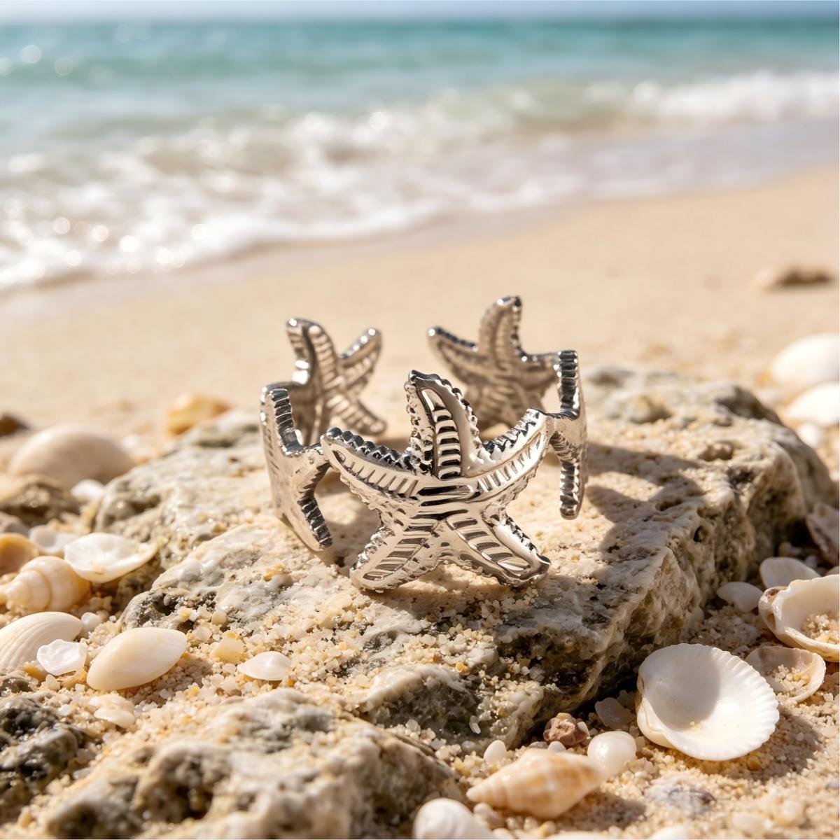 French Glossy Butterfly Bow Ring with Irregular Metal Texture