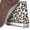 Converse Damen Klassische High-Top-Sneaker mit Leopardenmuster, flach