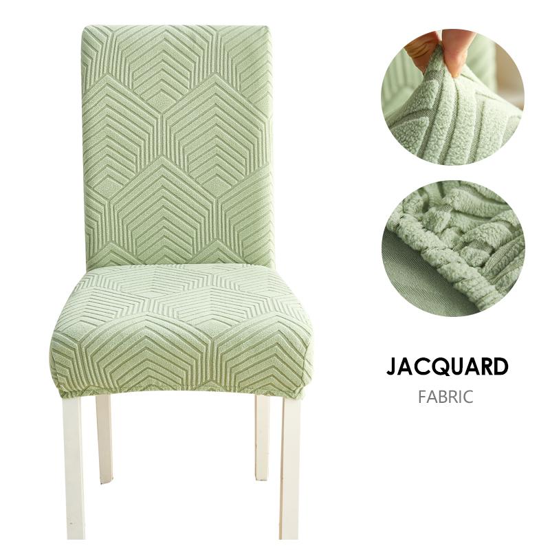 Dining Chair Cover Jacquard Parsons Chair Furniture Protector Stretch Chair Covers For Dining Room, Restaurant, Kitchen, Party