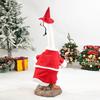 Christmas Porch Goose Figurine Outfit Statue Clothes Holiday Summer Outside Decor