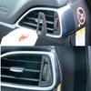 Car Styling Air Outlet Adjustment Switch Frame Decorative Trim Stickers Fit For Jaguar XE F-Pace Auto Interior