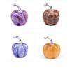 7-Piece Gemstone Mini Pumpkin Set - 20mm Chakra Healing Decor for Thanksgiving & Halloween