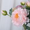 2 Head Artificial Peony Bouquet High Quality Long Stem Silk Fake Flowers Rose Pink For Bride Wedding Birthday Home Decors Bulk