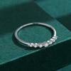 S925 Sterlingsilber Koreanischer Minimalistischer Mikrogefasster Diamantring für Damen - Stapelbarer Promi-Stil Handschmuck