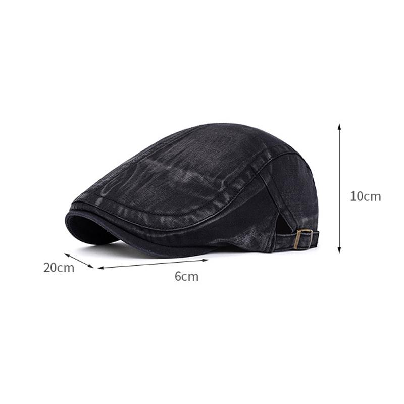 Beret Men's Spring Summer Forward Cap Retro Sun Protection Hat British Peaked Cap