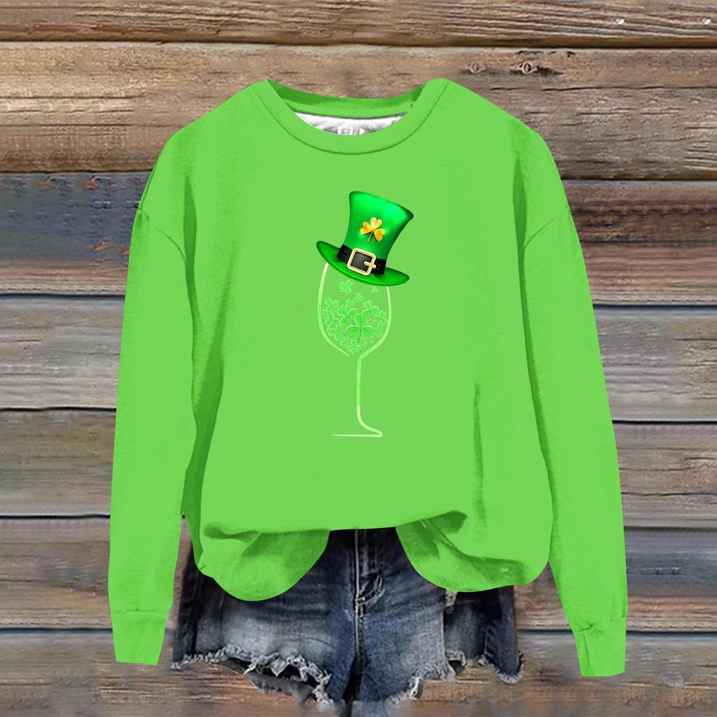 Women's Fashion Casual Long Sleeve Loose Printed Sweatshirt