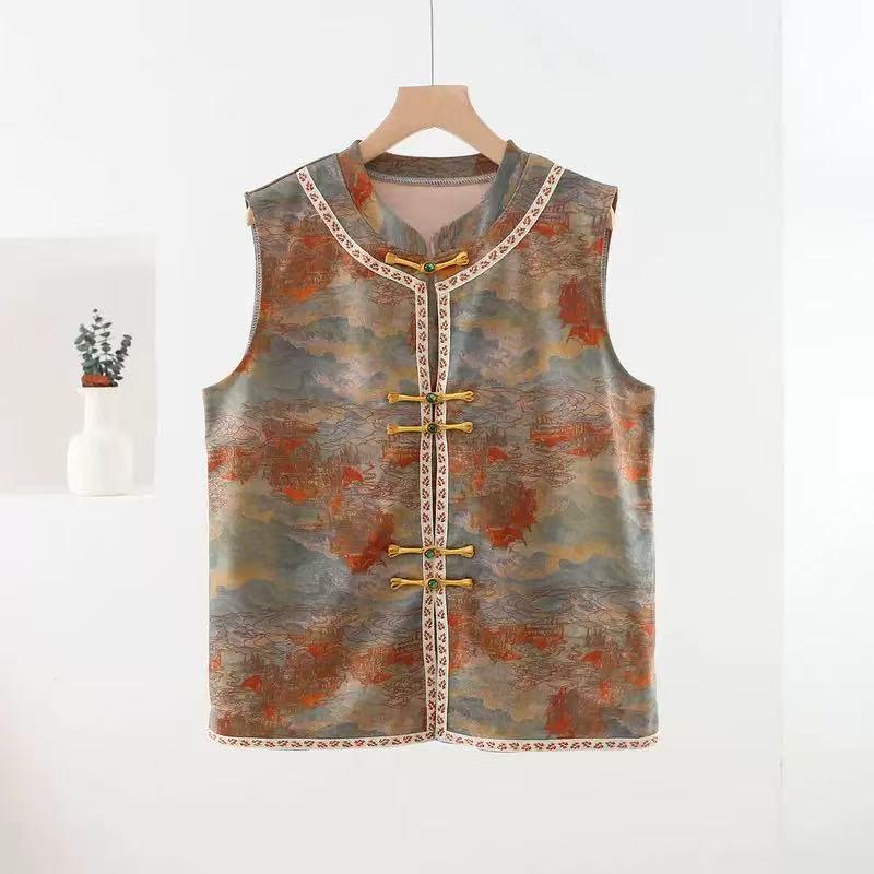 Women's Autumn/Winter Retro Slimming Jacquard Vest