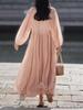 Zweiteiliges Leinen-Strickkleid mit Camisole - Ankunft Frühjahr 2026, Langes Sonnenschutz-Design