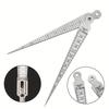 Stainless Steel Wedge Plug Gauge 1pc - Double Scale Metric and Imperial Aperture Gauge and Taper Gauge - 1-15mm for Weld Seam Gap Detection