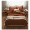 Housse de couette 140 x 200 cm Contemporain uni terracotta