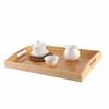 with Handles Bamboo Serving Tray Aesthetic Coffee Tea Tray Durable Food Storage Tray  Teapot Teacup