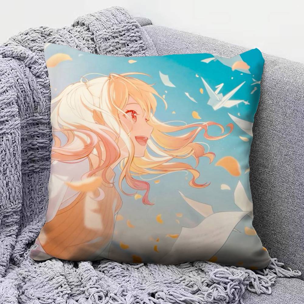 Saki Tenma Cute Home Sofa Cushion Covers and Aecorative Custom Pillow Covers