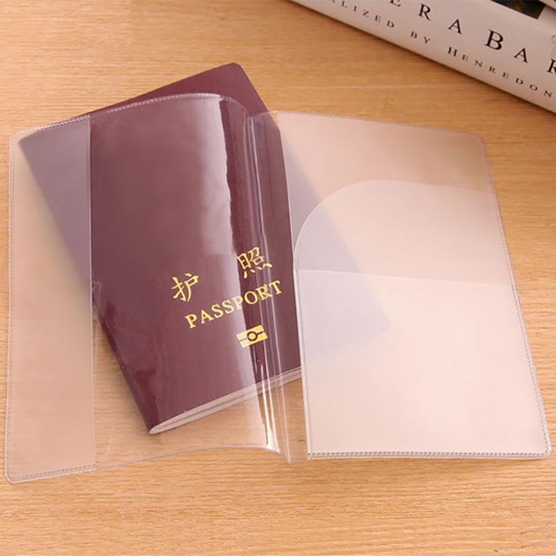 1Pc Travel Waterproof Dirt Passport Holder Cover Wallet Transparent Pvc Id Card Holders Business Credit Card Holder Case Pouch