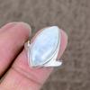 Moonstone Genstone Handmade 925 Sterling Silver Jewelry Ring Size 8 KKG-506