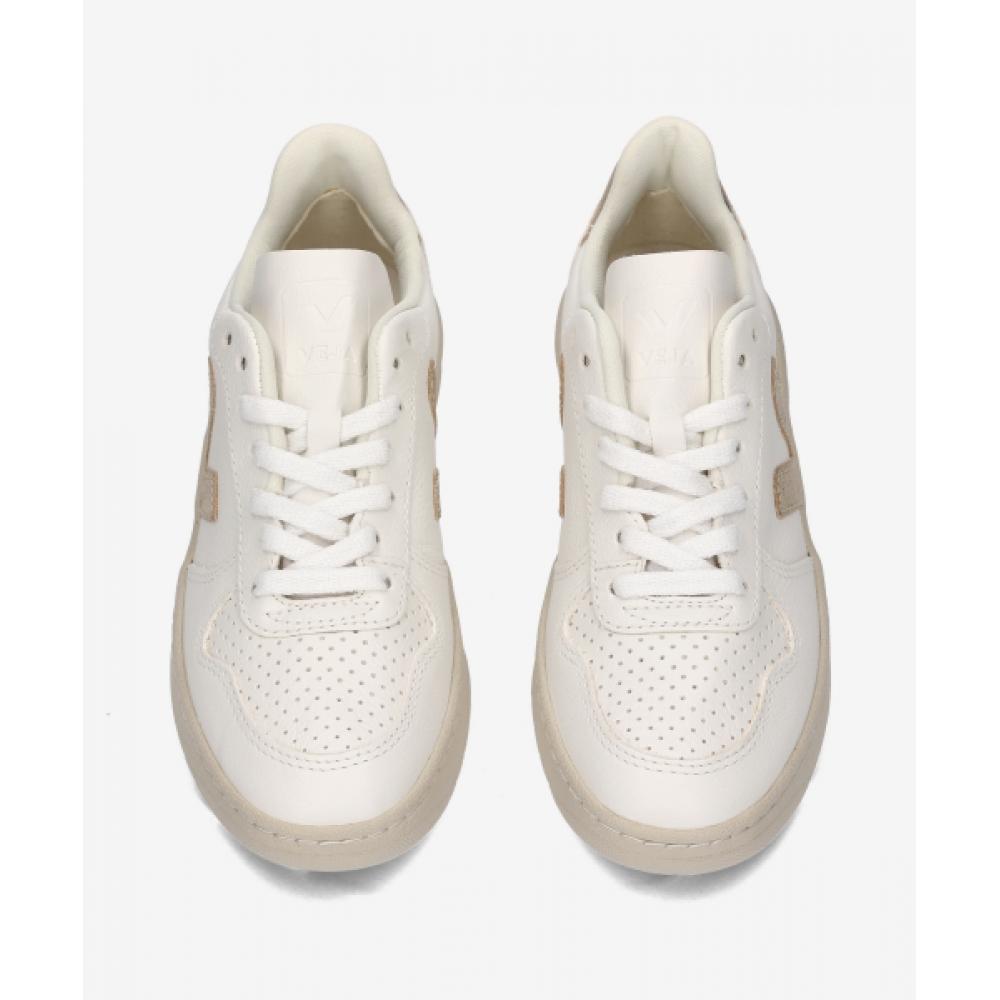 Veja Public V10 Leather Sneakers   White  Platin  Vx0502935