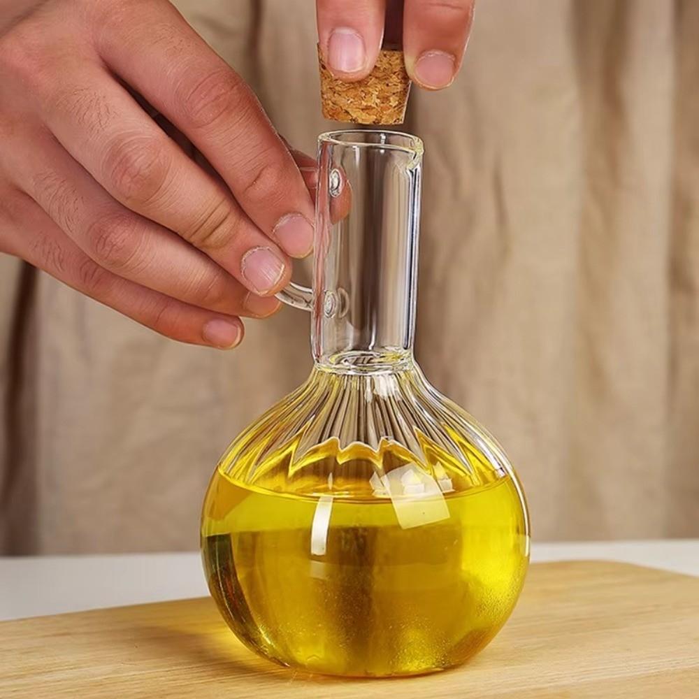Wooden Stand Liquid Seasoning Bottle Sealed Storage Condiment Dispenser  Restaurant