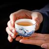 Chinesische Keramik Teetasse Persönliche Meditation Einzelne Tasse Tragbare Reise Teeschale Pu'er Meistertasse Handgefertigt Teezubehör