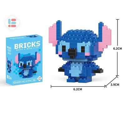 Stitch Toys Building Blocks  Pikechu Lega Anime Cartoon Character Model Building Blocks Toy for Children Gift