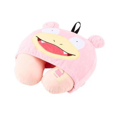Pokemon Hooded Neck Pink Pokemon Trunk Travel Accessories Pillow, Slowpoke, Belt, One-Touch