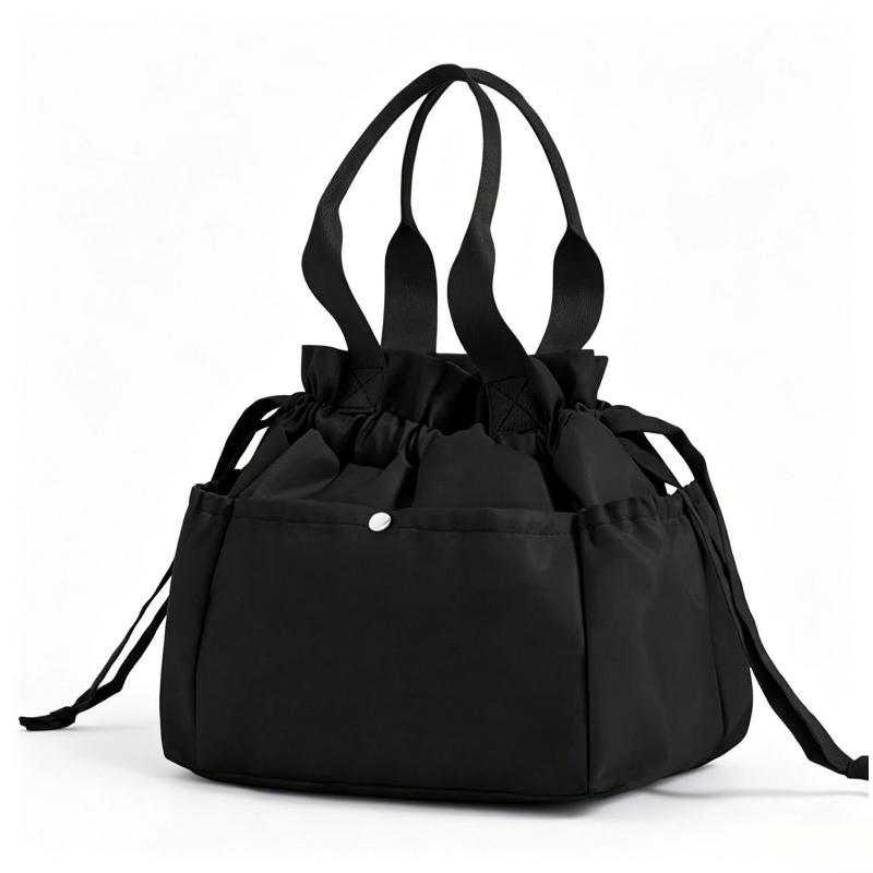 1Pcs Thickened Drawstring Lunch Box Bag Large Capacity Multi-Pocket Design Hand Carrying Insulated Bag Easy To Clean Bundle