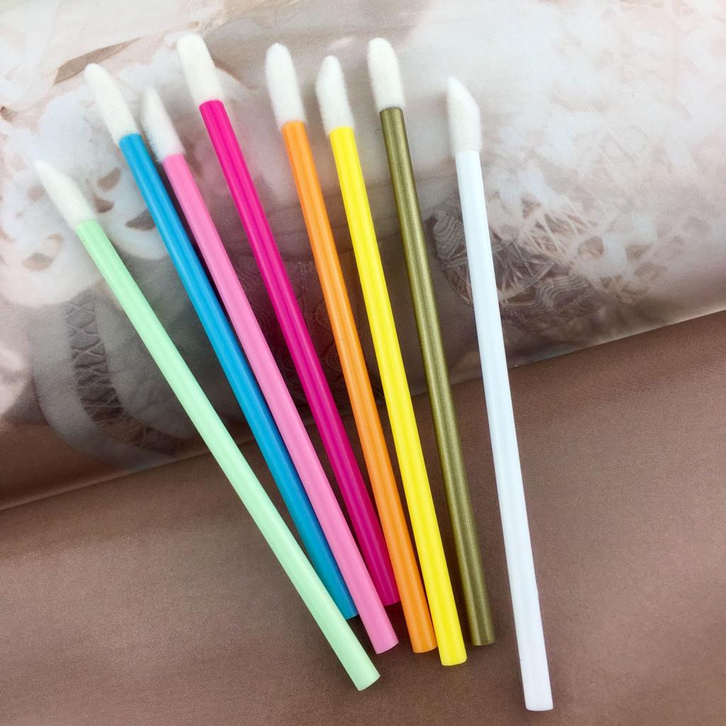 Buy Disposable lip brush Concealer brush Black lip color brush head