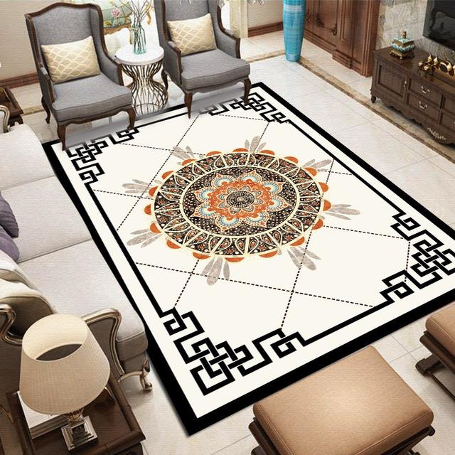 New Home Living Room Classical European Carpet Modern Bedroom Simple European Carpet Home Decoration Coffee Table Mat