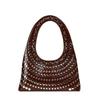 Bags women's bags European and American punk style rivets hand carry shoulder bag 2025 new large-capacity women's armpit bag