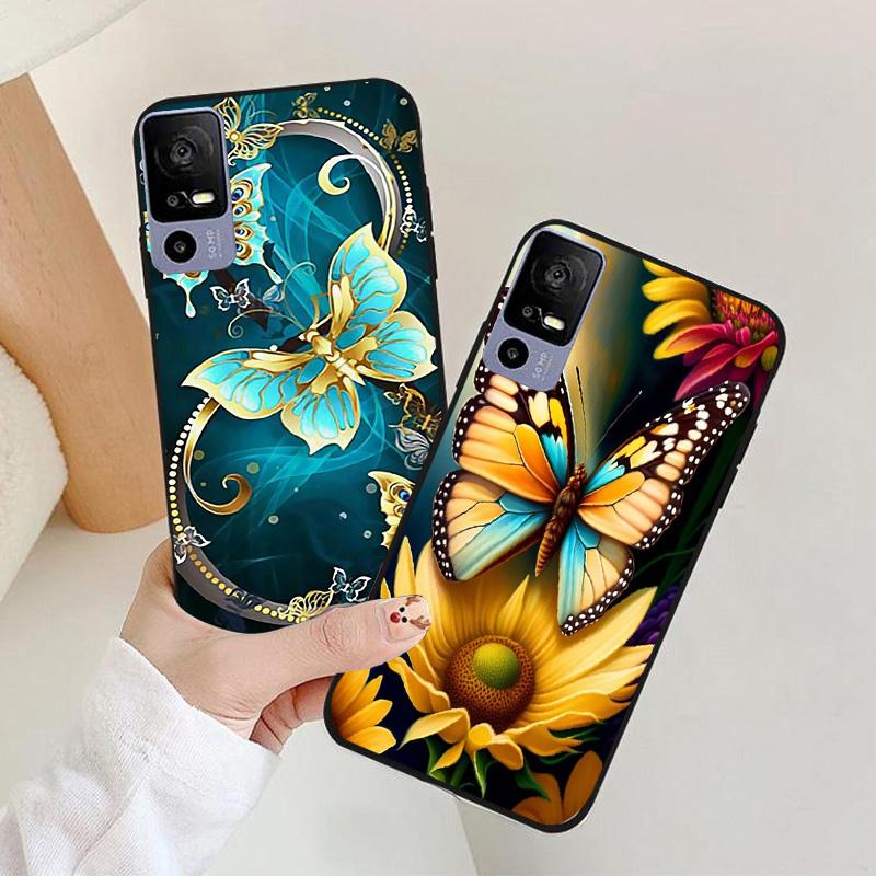 For TCL 40 R 5G Phone Case T771K astronaut Silicone Camera Protection Back Cover For TCL 40R 5G T771H Funda Coque TCL40R