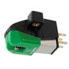 Audio-Technica AT-VM95E/H VM Stereo Cartridge with Headshell, Elliptical Stylus, AT-VM95 Series, Green