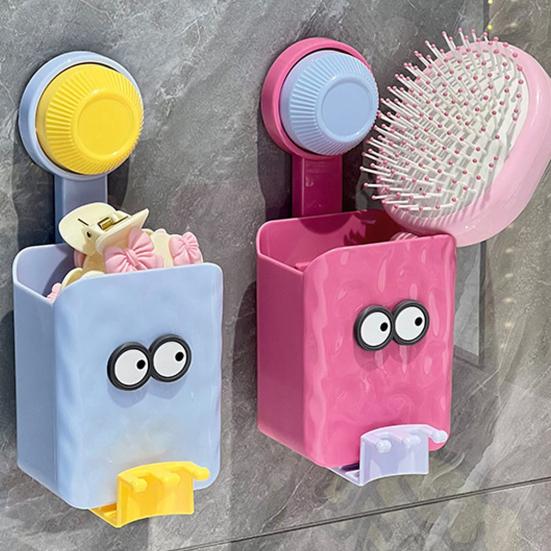 კბილის ჯაგრისის დამჭერი კედელზე დასამაგრებელი ორგანიზატორი სათავსოთი, დიდი დატვირთვით, მარტივი დასაყენებელი, საწოვარა კბილის ჯაგრისის საკიდი