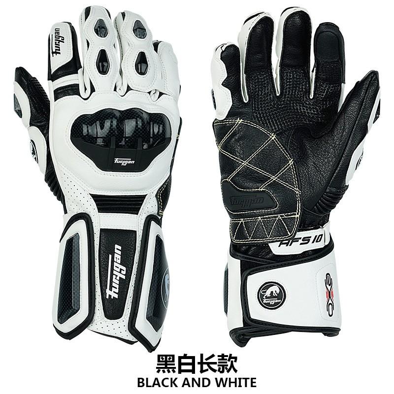 Full-Length Leather Motorcycle Racing Gloves Men
