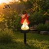 Peaceful Backyard Religious Decor Jesus Statue Solar Light, Garden Outdoor Waterproof Lighted Hand Painted Figures Figurine, Pathway Light for