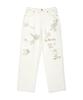 Wacky Willy Graphic Denim Pants Ivory