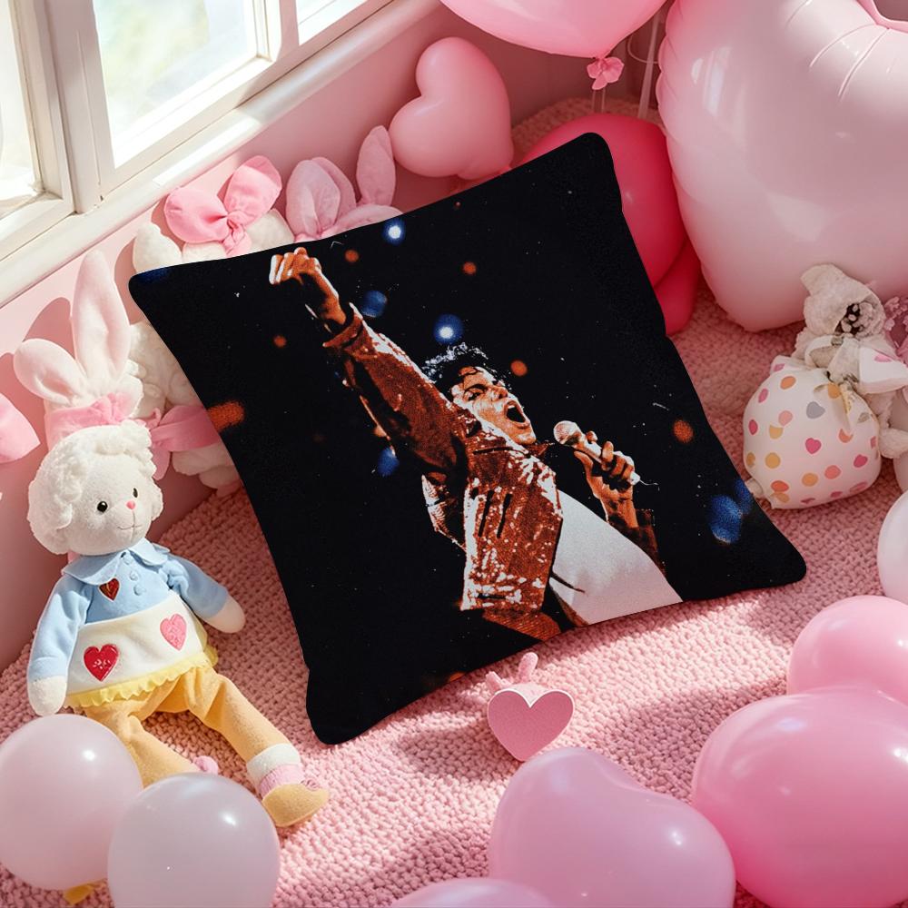 M-Michael Jackson Classic Singer Cushion Cover Pattern Printed Pillowcase for Living Room Sofa Cushion Cover & Bedroom Decor