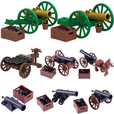 Medieval Military Napoleon Wars Solider Figures Toys Weapon Equipments Accessories Cannon Model Building Blocks MOC Mini Blocks