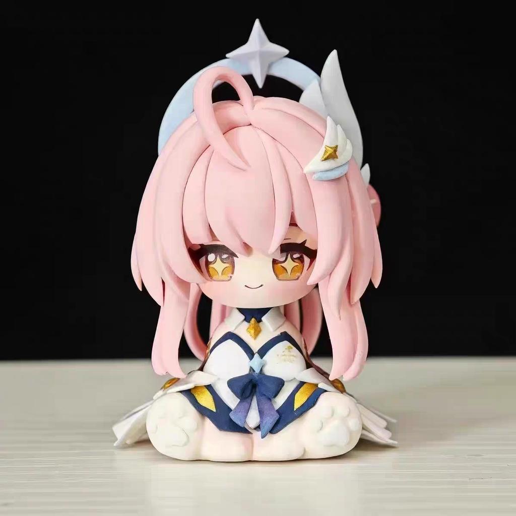 Chibi Sleeping Pose Mini Pvc Figure 8.5cm With Cloud Base And Interchangeable Hat Collectible Desk Car Display Decor Gift