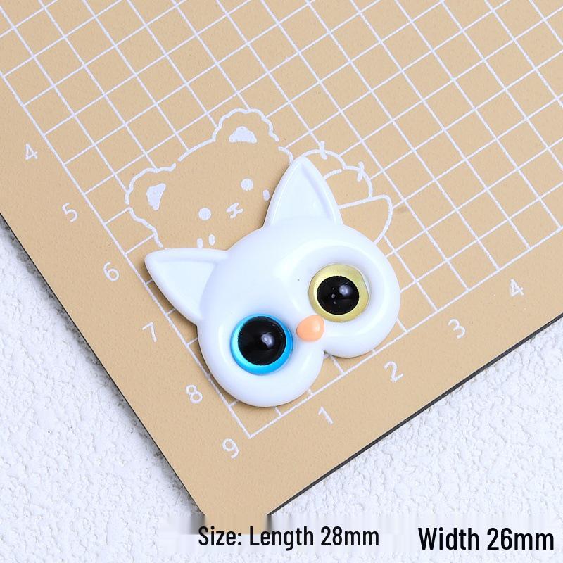 Cute Kitten Cartoon Resin Shoe Buckle & DIY Jewelry Hair Clip Accessories