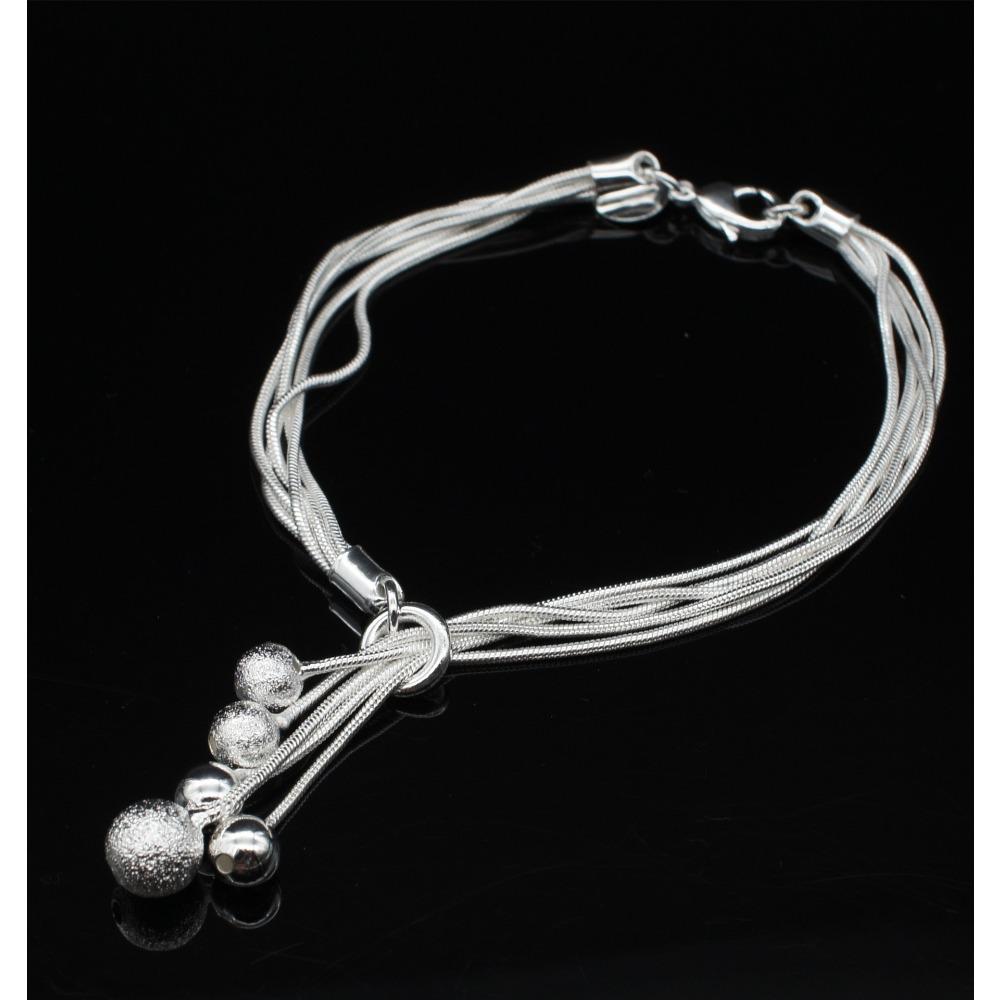 

Copper Plated Tai Chi Charm Bracelet with 5 Sand Light Beads and Small O Pendant for Women