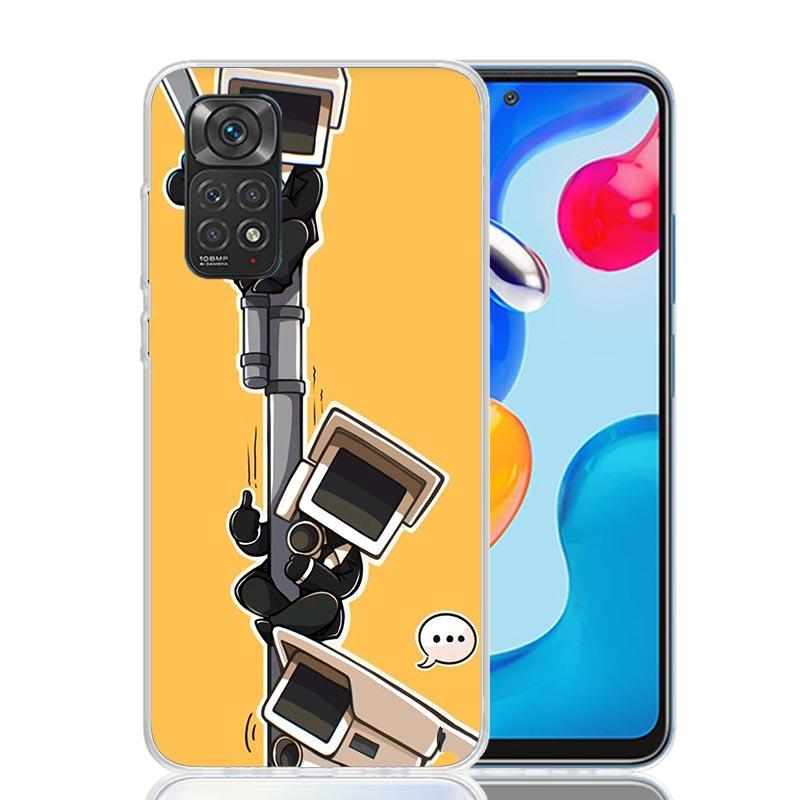 S-Skibidi Toilet Mobile Cell Phone Case For Xiaomi Redmi Note 13 14 15 Pro Plus 12S 12 14S 11S 11E 10 10S 11 11T 5G 4G Cover Coq