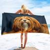 Shih Tzu Dog Beach Towel Soft Highly Absorbent Extra Large Personalized Pet Shih Tzu Towel Oversized Custom Travel Pool Towels