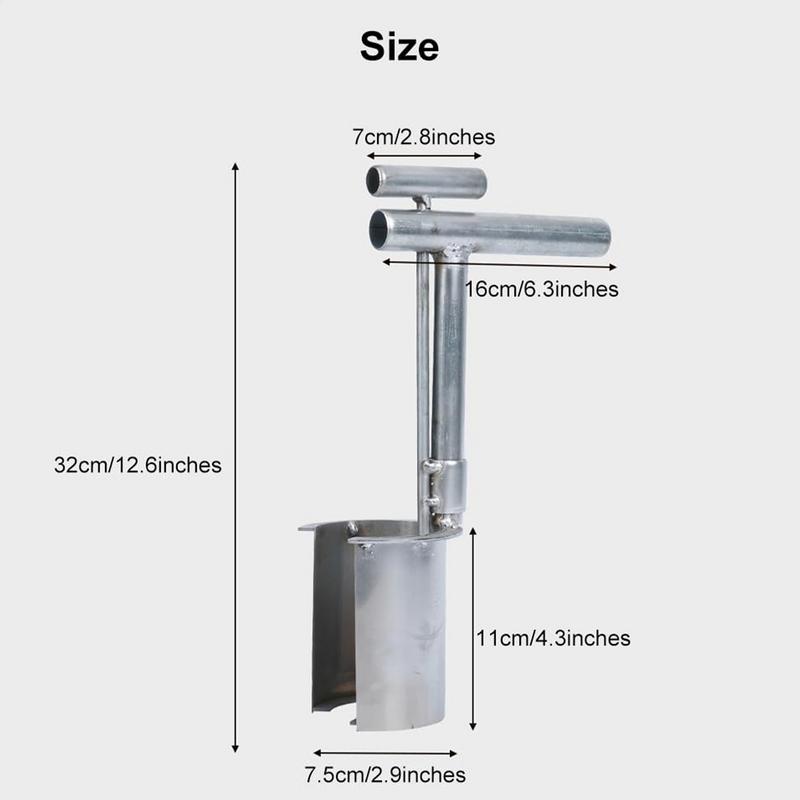 Plant And Fruit Tree Seedling Transplanter Stainless Steel Garden Barrel Transplanter Agricultural Puncher
