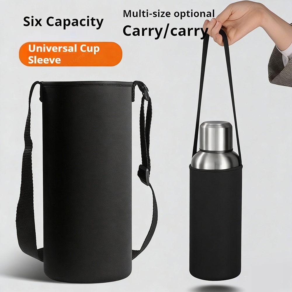 Nuova Copertura per Tazza Termica 600-1500ML con Tracolla Borsa Termoisolante per Bottiglia d'Acqua Borsa Antiscivolo per Bottiglia