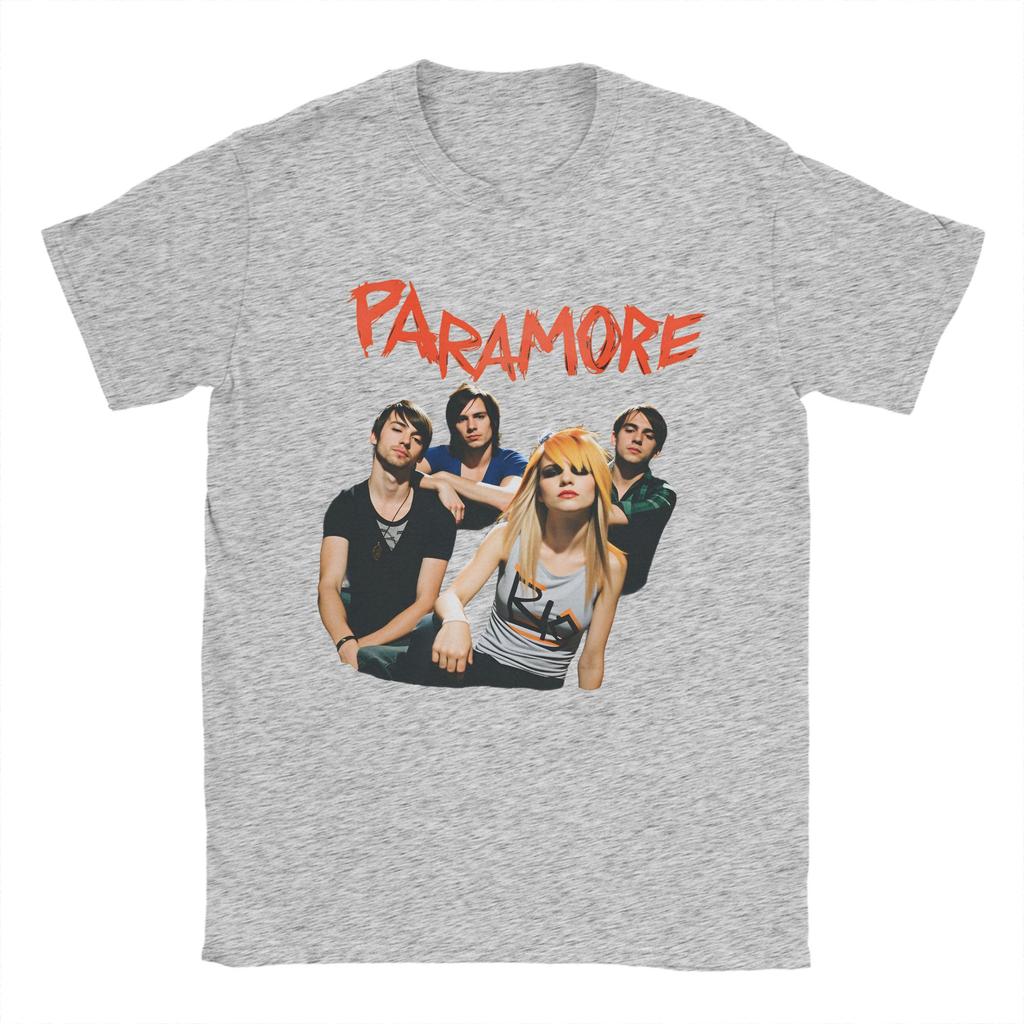 Paramore Band Cotton TShirt For Mens Summer  Vintage T Shirts O Neck Leisure Tees Plus Size Cheap Clothes